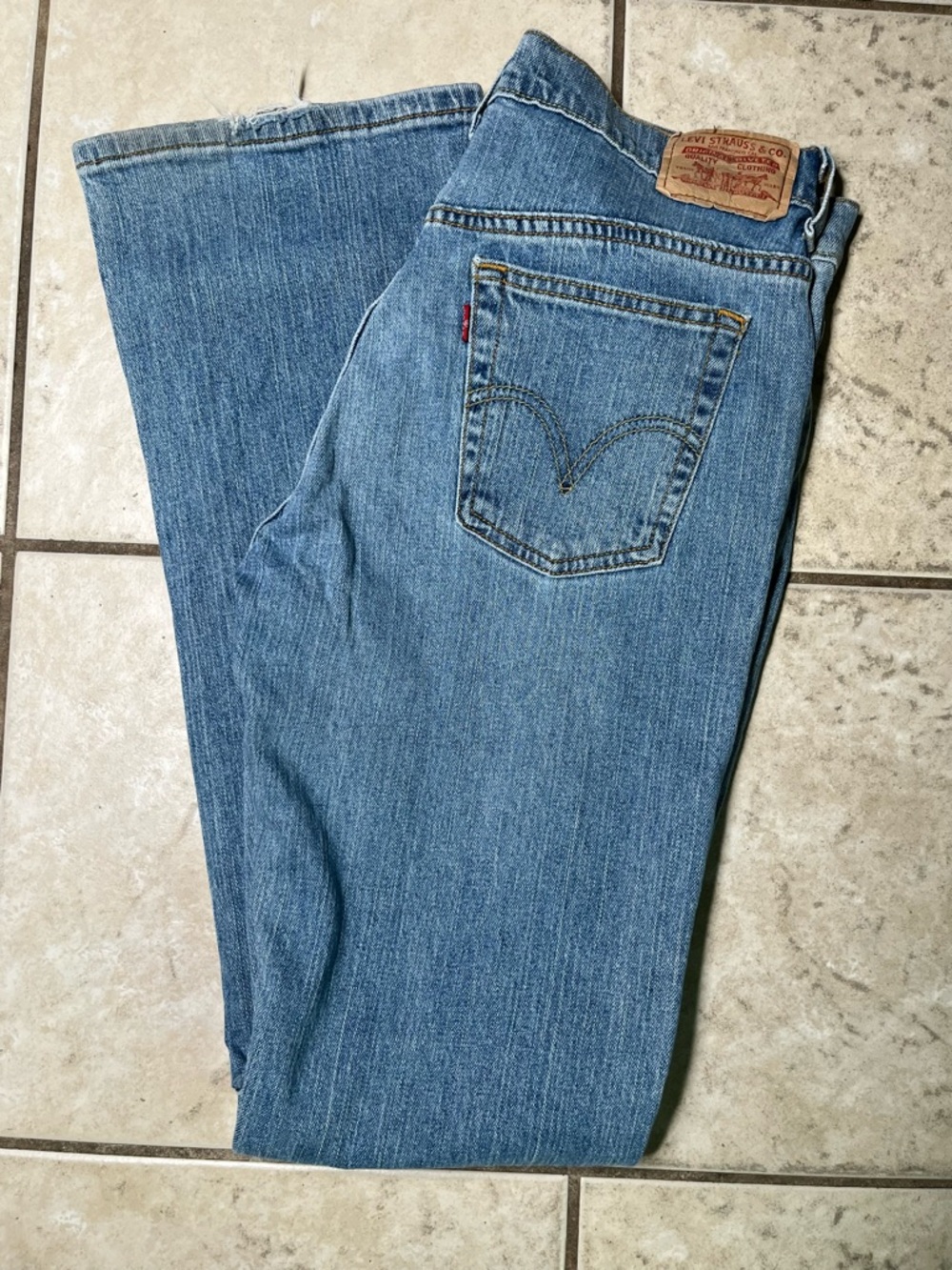 Levi's Light Blue Straight-Leg Denim Jeans